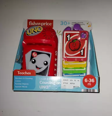 Buy COUNTING ON UNO Fisher-Price Laugh & Learn Colors Spanish Songs Sounds NEW • 12.30£