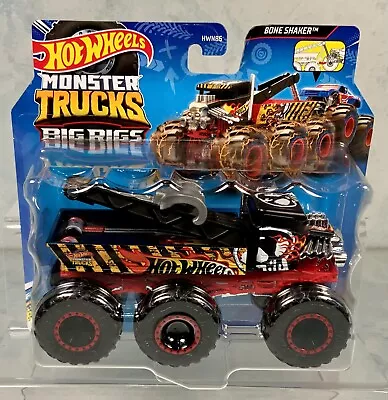 Buy Hot Wheels Monster Trucks Big Rigs Bone Shaker Truck 1:64 New Sealed Mattel • 13.95£