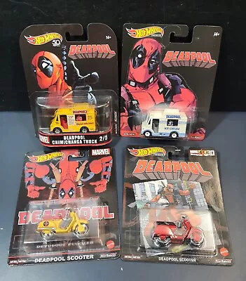 Buy Hot Wheels Premium Retro Entertainment 1/64 Deadpool ChimiChanga Truck & Scooter • 51.48£