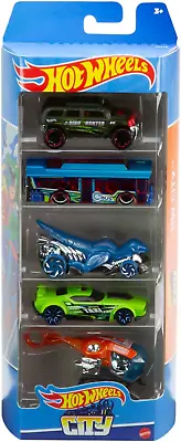 Buy Hot Wheels Set Of 5 Toy Cars, Extreme Race Assorted Styles, Toy Vehicles In 1:64 • 21.24£