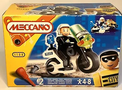 Buy Meccano 1100 Play System 1999 Police Motorbike New Old Stock 4 Yr Old + • 15.77£