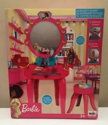 Buy Barbie Beauty Studio Vanity Dressing Table SOUTHPORT Pink Doll Movie Mattel Ken • 10£