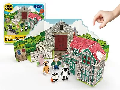 Buy PLAYPRESS Shaun The Sheep Mossy Bottom Pop-out Playset. Includes Farmers House,  • 17.18£