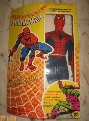 Buy 1979 Mego Spiderman Web-spinning With Fly-away Action Nrfb, Ultra Rare Figure! • 367.55£