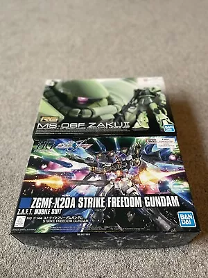 Buy Bandai HG Seed Destiny 1/144 ZGMF-X20A STRIKE FREEDOM GUNDAM & MS-06F ZAKU 2 • 25£
