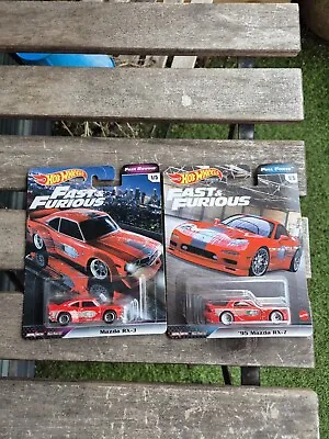 Buy Hot Wheels Mazda Rx7 Fast And Furious Bundle Rx3 Jdm Fast Rewind Full Force  • 37.99£