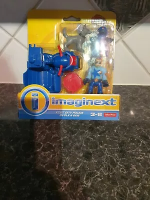 Buy Fisher Price-Imaginext- POLICE CYCLE+DOG - X7617 - BNIP - SEE PICS • 5£
