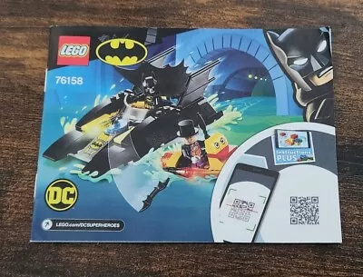 Buy Lego Batman Bat Boat The Penguin Pursuit 76158 Instructions Only Booklet • 2.45£