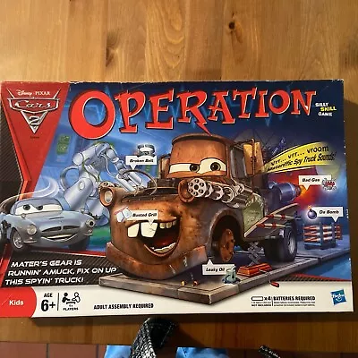 Buy Operation - Cars 2 Edition 2011 Hasbro / Disney Fully Complete & Working 6+ • 8£