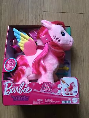 Buy Barbie Touch Of Magic Walk & Flutter Pegasus Plush - HPJ50 • 20£