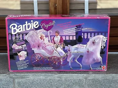 Buy 1992 Barbie Crystal Horse And Carriage Ref 10142 Dolls Exclusive European Sealed • 420.50£