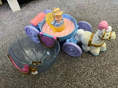 Buy Fisher Price Little People Disney Cinderella Carriage And Figure • 7.50£