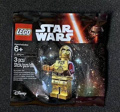 Buy LEGO 5002948 SW0653 Star Wars C3PO Red Arm Minifigure New SEALED Polybag 2015 • 9.99£