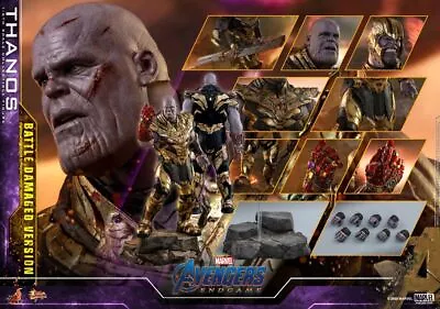 Buy In Stock Hottoys Hot Toys Mms564 Avengers/Endgame Thanos Battle Damage Version 1 • 640.58£