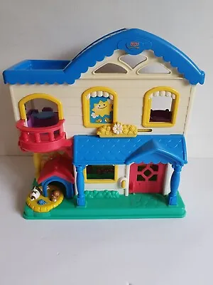 Buy 2006 Fisher Price Little People Interactive Busy Night Day House With Sounds • 8.95£