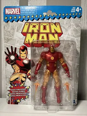 Buy Marvel Legends Vintage Iron Man Retro 6” RARE Wave 1 Hasbro OOP Boxed New Sealed • 40£