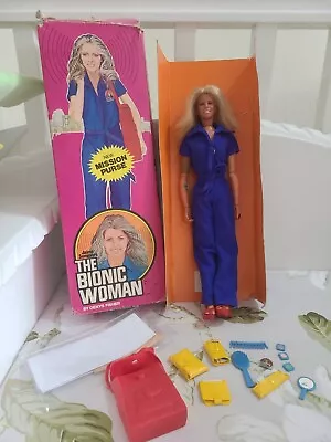 Buy Vintage Figure Kenner Bionic Woman Doll 1976 With Original Box - Working • 115£