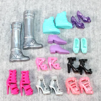 Buy BARBIE MATTEL Fashion Doll Modern Shoes Heels Flat Boots Original 10x Pair Lot 1 • 15.36£