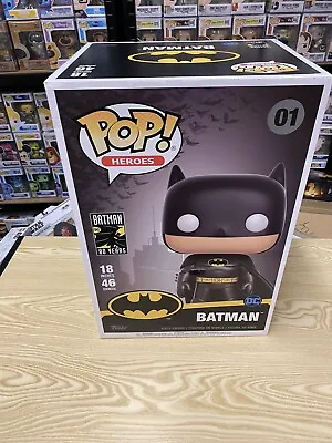 Buy Funko POP! Heroes Batman 80th: Batman 18-Inch Vinyl Figure Statue Box Damaged • 90£