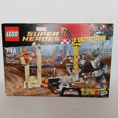 Buy LEGO Spider-Man 76037: Rhino And Sandman Super Villain Team-up Inc Iron Spider • 87.99£