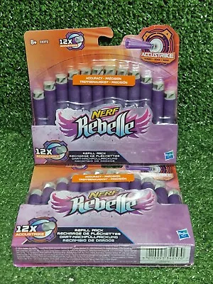 Buy NERF Accustrike Foam Darts Refills - 2 X 12 Pack (24 Darts) Blaster Gun Rebelle • 8.99£