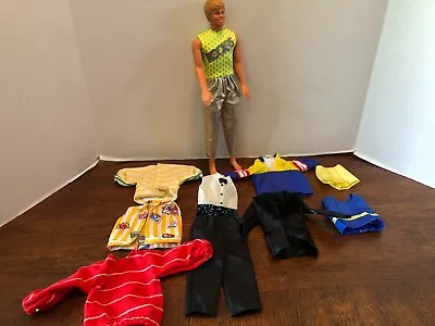 Buy Vintage Barbie Ken Fashion Doll With Clothing Accessories-9 Pcs. • 20.82£