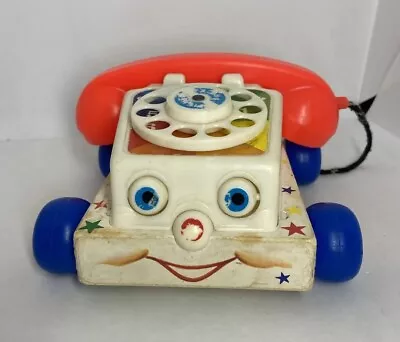 Buy Vintage Fisher Price Chatter Telephone 1961 Toy Working Moving Eyes • 14.99£