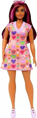 Buy Barbie - Fashion Doll - Heart-Print Sweater Dress (HJT04) /Toys • 14.81£