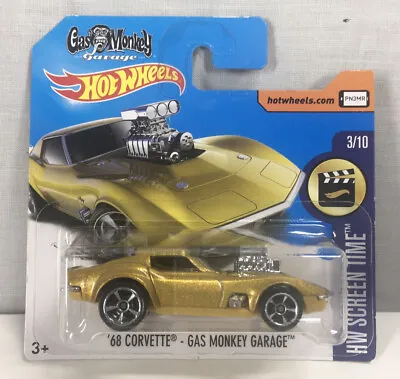 Buy Hot Wheels, 68 Corvette - Gas Monkey Garage,  Short Card. • 12£