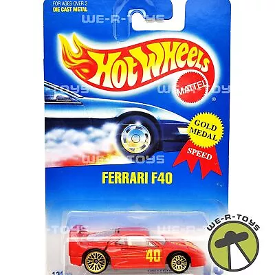 Buy Hot Wheels Red Ferrari F40 Gold Medal Speed #40 Collector No. 69 Mattel NRFP • 37.56£