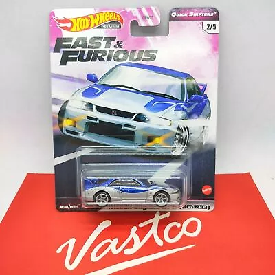 Buy 2020 Hot Wheels Fast & Furious Quick Shifters Nissan Skyline GT-R (BCNR33) R33 • 41.77£