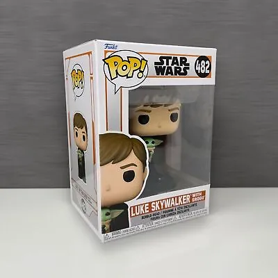 Buy Luke Skywalker With Grogu Funko Pop Star Wars (The Mandalorian) #482 • 10£