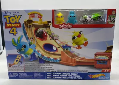 Buy Toy Story 4 Disney  Minis Hotwheels Buzz Lightyear Carnival Rescue  YJN001 NG • 25£