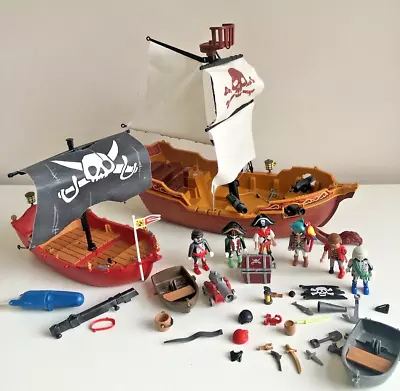 Buy Playmobil Pirate Ship Mixed Bundle Boats Figures Zombie Pirates & Accessories • 10£