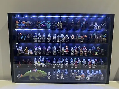 Buy Light Up Minifigure Display Case Holds Over 80 Lego Or Other Branded Minifigures • 60£