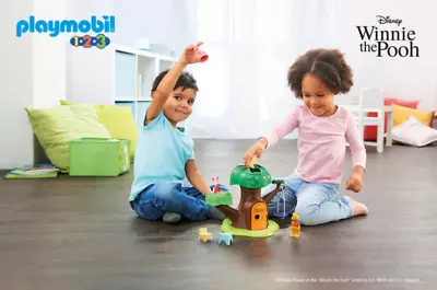 Buy Playmobil Disney Winnie's Piglet's Tree House​ Playset Kids Home Learning Fun • 57.95£