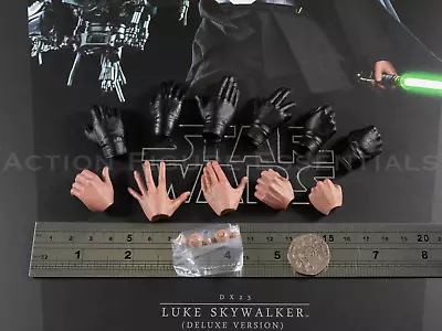 Buy Hot Toys Luke Skywalker Gloved Hands Pegs 1/6 DX23 Star Wars The Mandalorian 22 • 43.50£