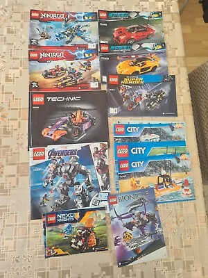 Buy 13 X Assorted Lego Instruction Manuals/ Technic/ Ninjago/City • 0.99£