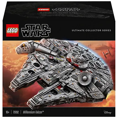 Buy LEGO Millennium Falcon Starship With Minifigures 7500 Pieces Set Star Wars 75192 • 929.95£