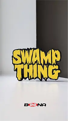 Buy Decorative Self Standing SWAMP THING Logo Display For Kenner • 15.75£