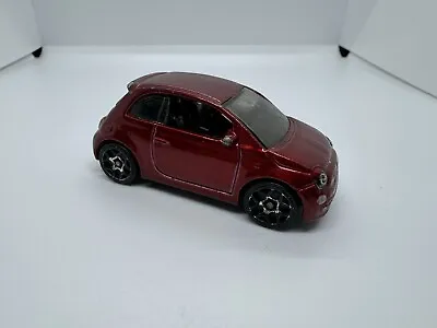 Buy Hot Wheels - Fiat 500 Red - Diecast Collectible - 1:64 - USED • 4£