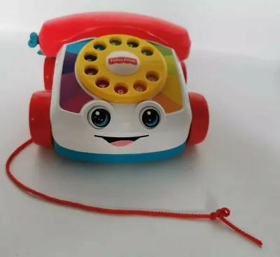 Buy Fisher Price Pull Along Phone, Fun Multi Colored With Moving Eyes. • 10£
