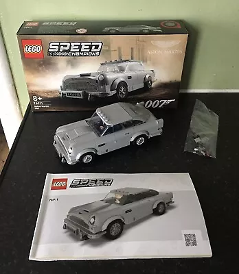 Buy LEGO SPEED CHAMPIONS 007 Aston Martin DB5 (76911) - Complete With Box & Manual • 5.99£