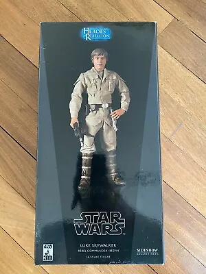 Buy Sideshow Star Wars Hereos Of The Rebellion Luke Skywalker Rebel Commander  1194 • 200£