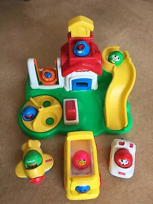 Buy Fisher Price Roll-A-Round Playground Vehicles And Figures - Rare Collectable • 90£