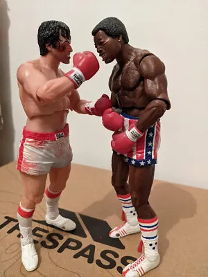 Buy NECA Rocky And Apollo Creed Series 1 Bloodied Versions Post Fight • 100£