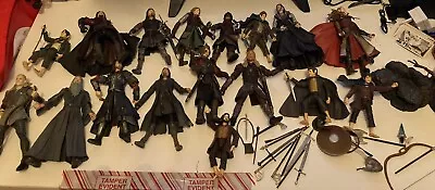 Buy Lord Of The Rings Action Figures Bundle And Accessories Weapons NLP ToyBiz LOTR • 39.99£