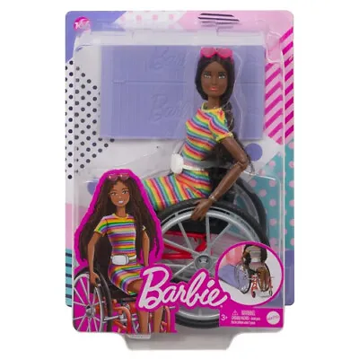 Buy Barbie Doll Wheelchair Doll Brunette • 23.99£