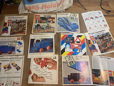 Buy LEGO: 1970's Dutch Promotional Leaflets Plus Lego Canvas Holdall • 10£