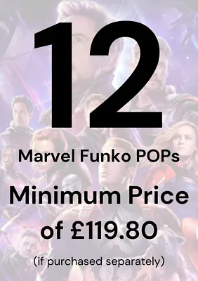 Buy Funko POP Mystery Box Random 12 Genuine Marvel Funko POP With Protectors • 65.55£